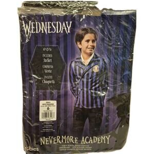 NEW‎ Boy Size 6 Rubies Wednesday Nevermore Academy School Uniform Costume Jacket